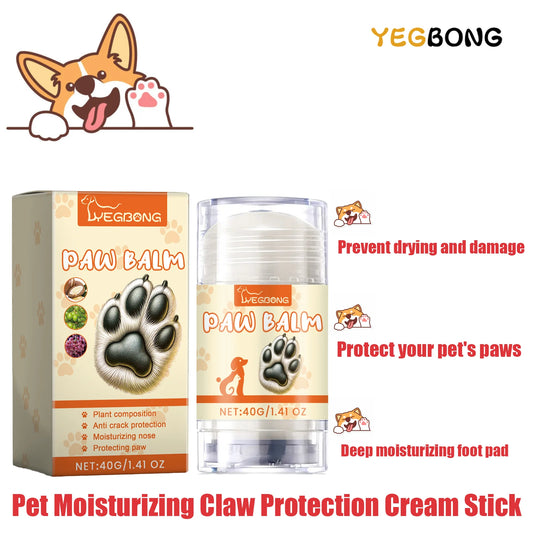 Pet Paw Balm Noses Paws Moisturizer Repair Dry Cracked Cat Foot Care Protector Lick Safe Repair Dry Cracked Dog Care Supplies