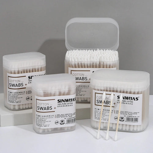200Pcs Ear Clean Cotton Swabs